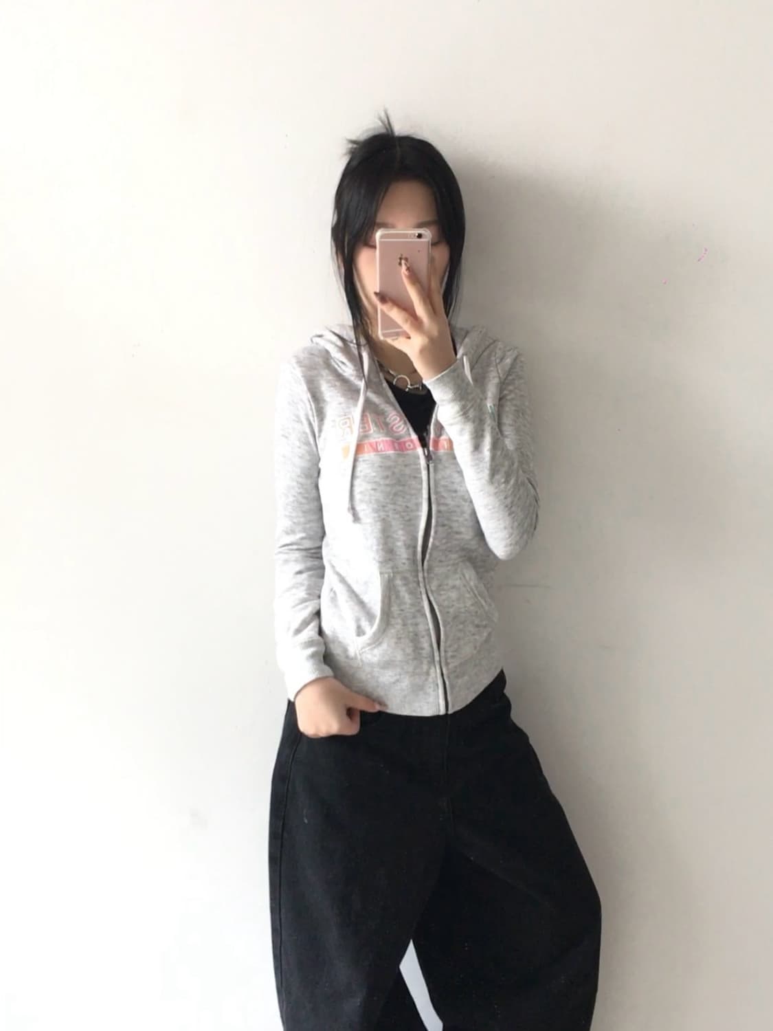 홀리스터 레인보우 자수로고 후드집업 상품이미지2