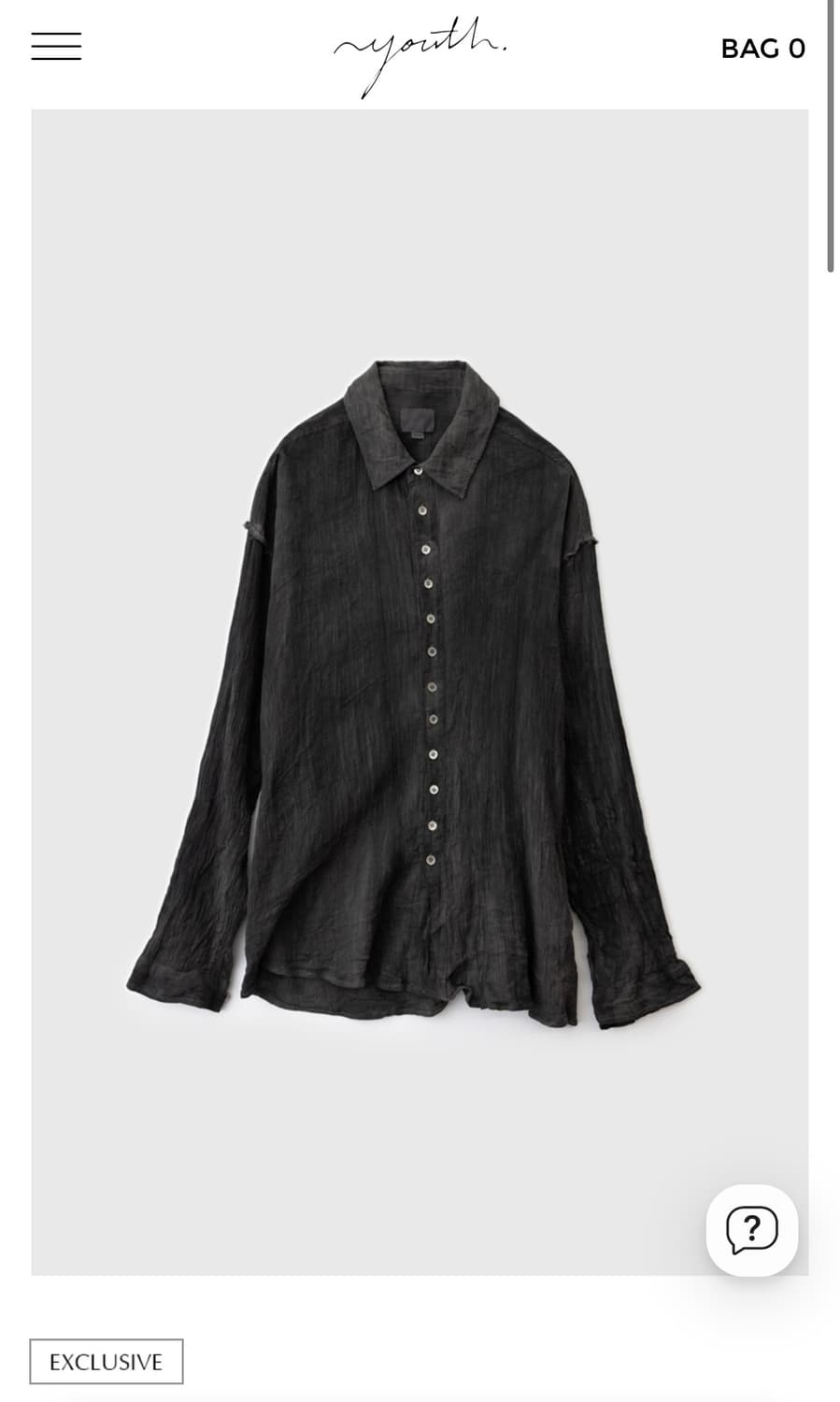 유스 x 유수 잉크 다이드 셔츠 S 상품이미지2