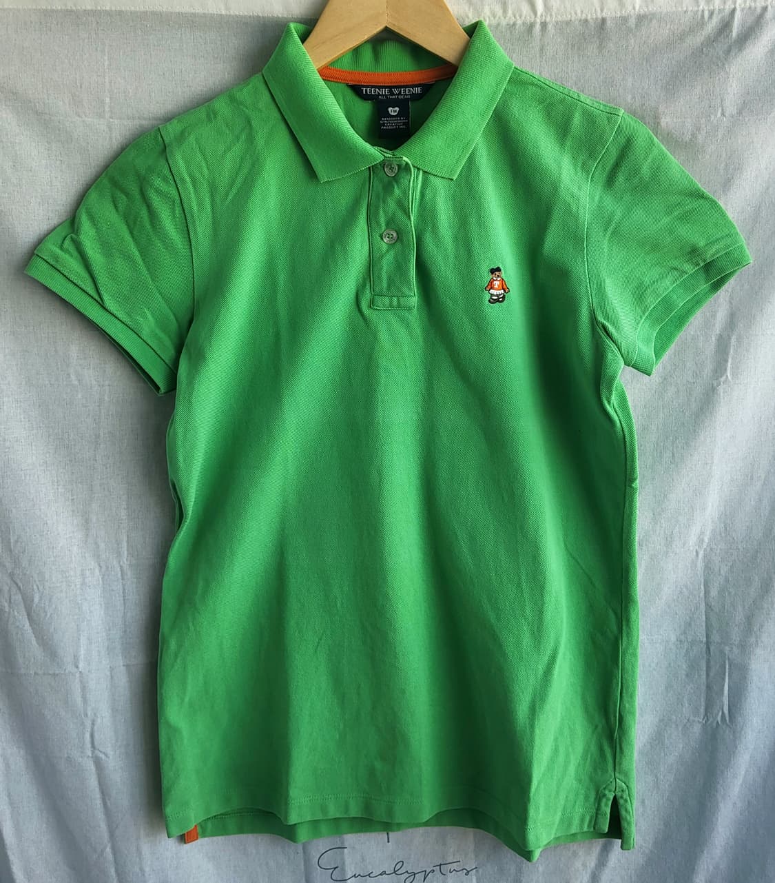 티니위니 여성 반팔 카라티 면100% 여름 카라티셔츠 M 데일리 캐주얼 상품이미지1