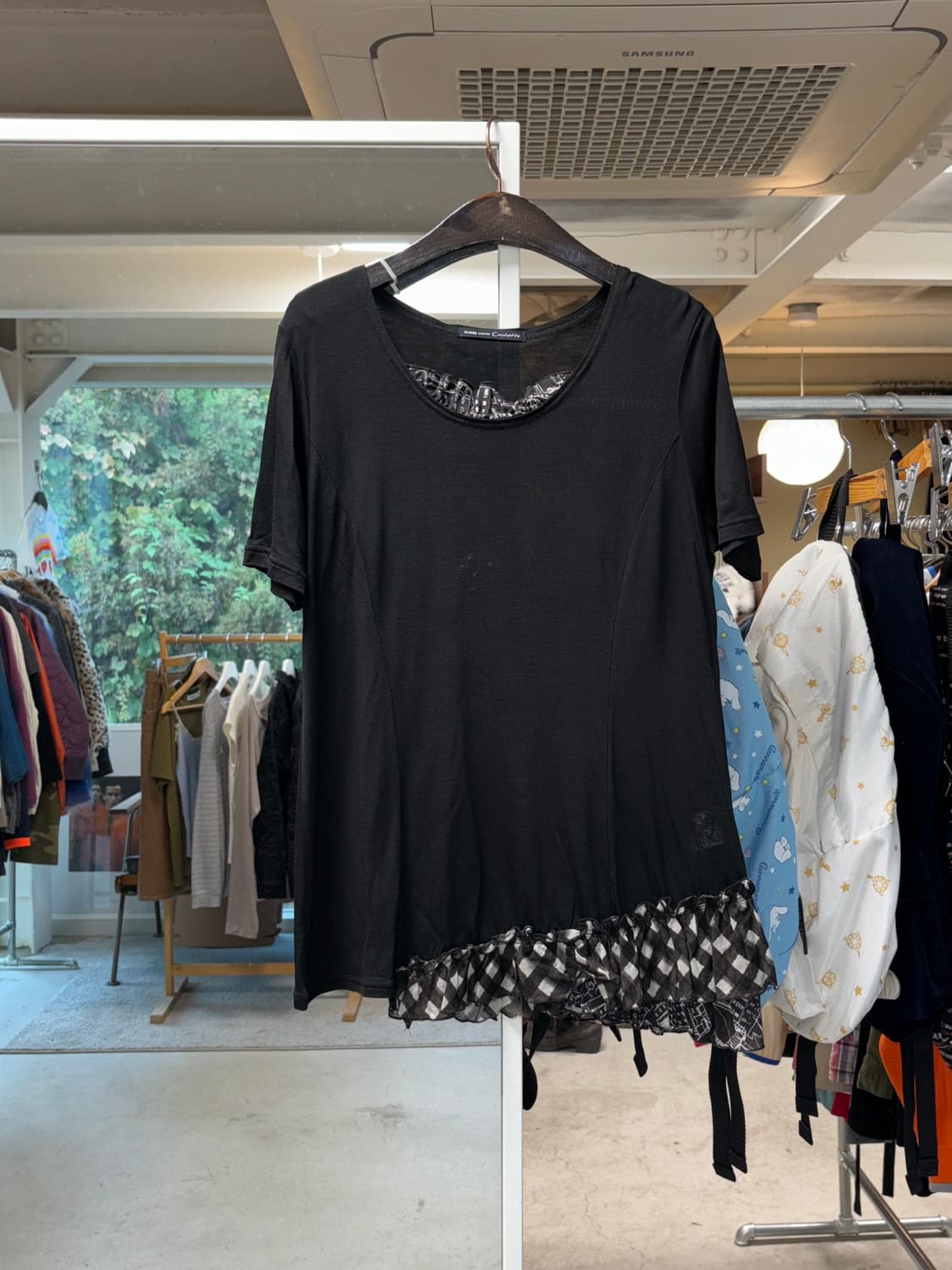 Mb lucas 프릴 텐셀 티셔츠 상품이미지1