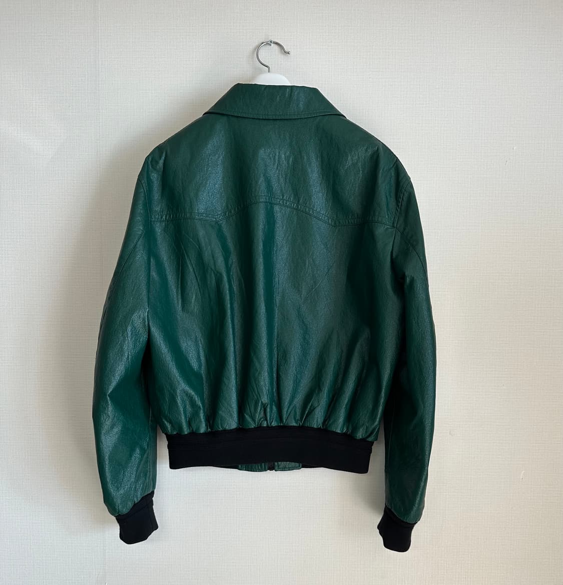 [M] 22SS 렉토 딥그린 레더 자켓 상품이미지2