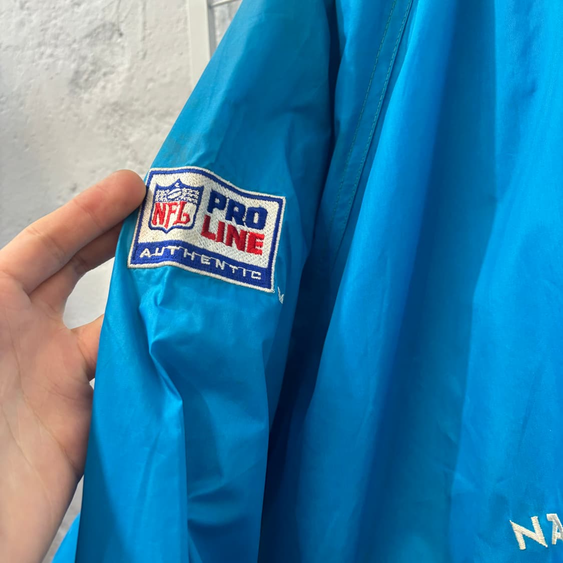 NFL X 로고 애슬래틱 90s 올드스쿨 캐롤라이나 팬서스 웜업 XL 상품이미지6