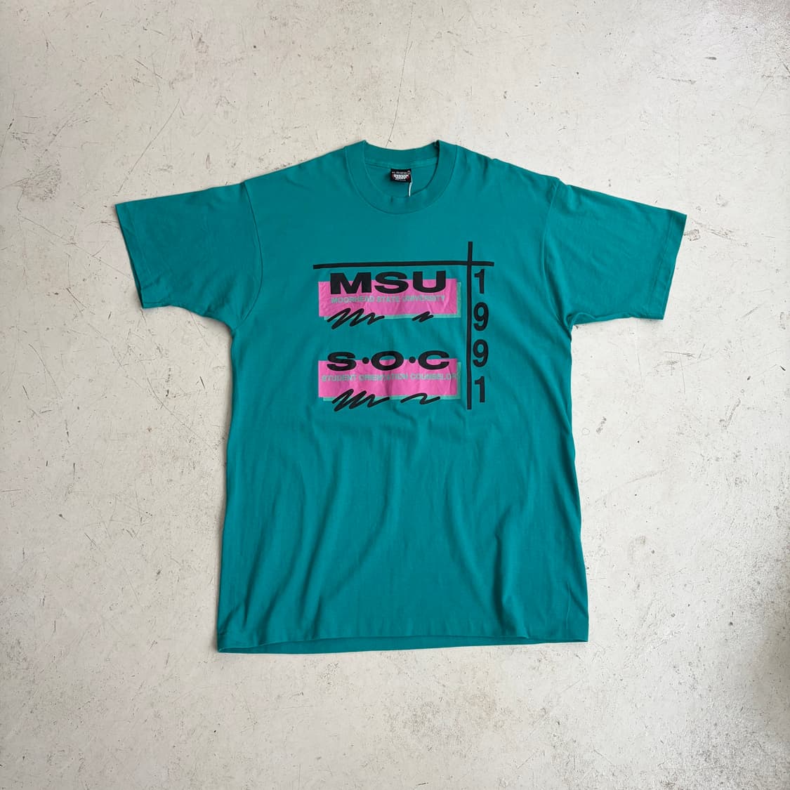 90s USA 오리엔테이션 카운슬러 빈티지 반팔티 XL 상품이미지1