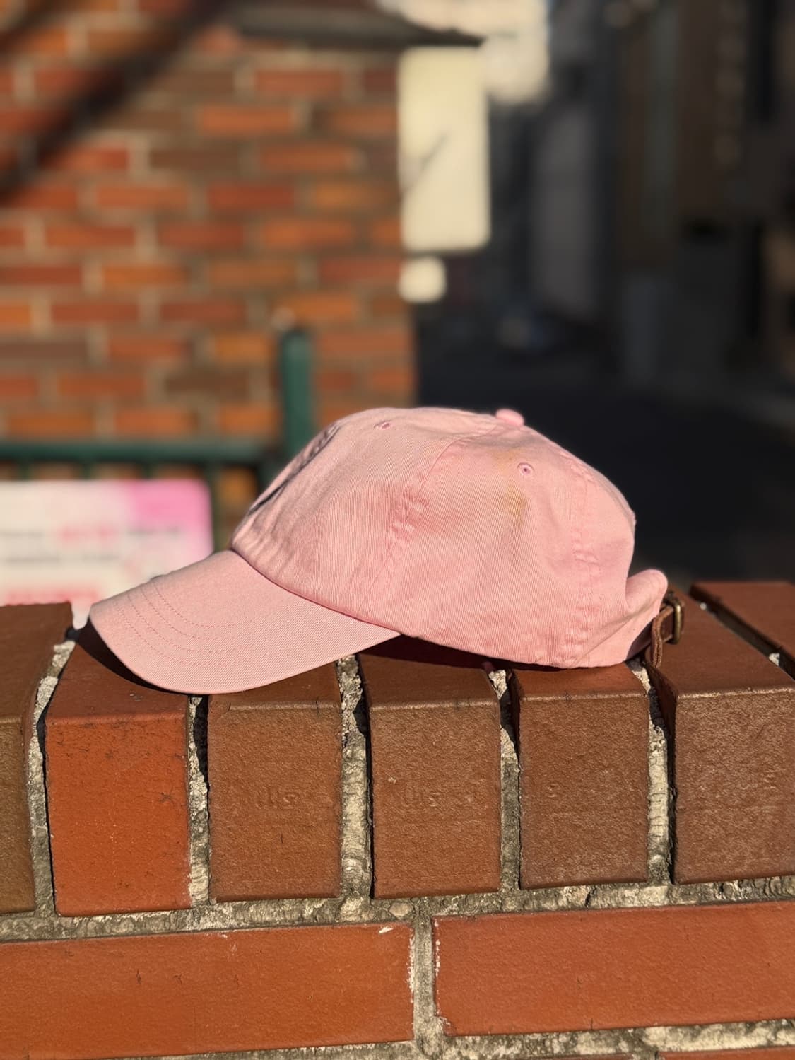 폴로 핑크 캡 상품이미지3