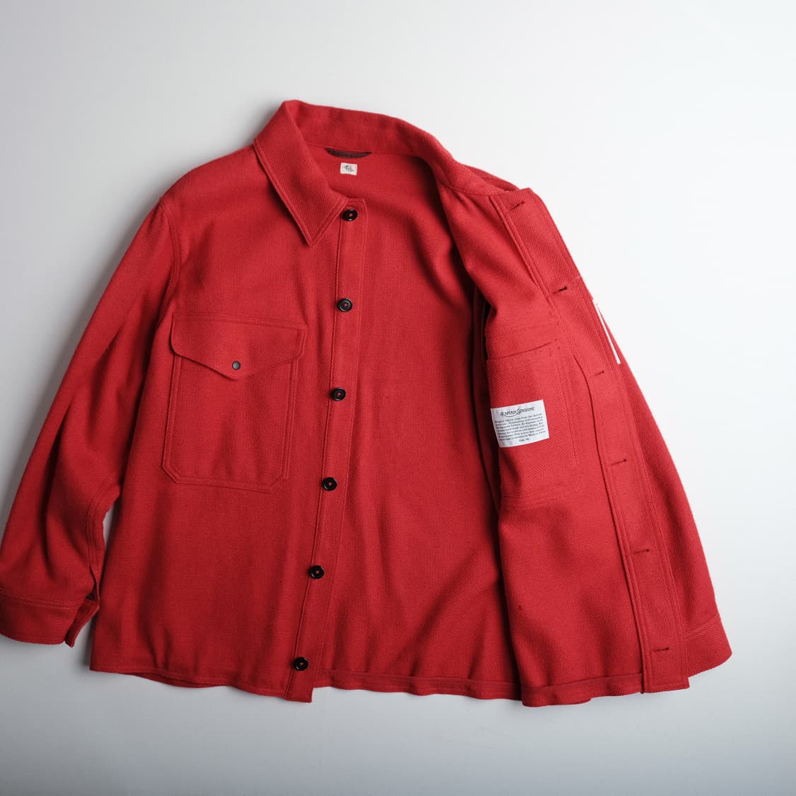 캡틴선샤인 코튼 실크 크루저 자켓 레드 38(103-105)사이즈 상품이미지7