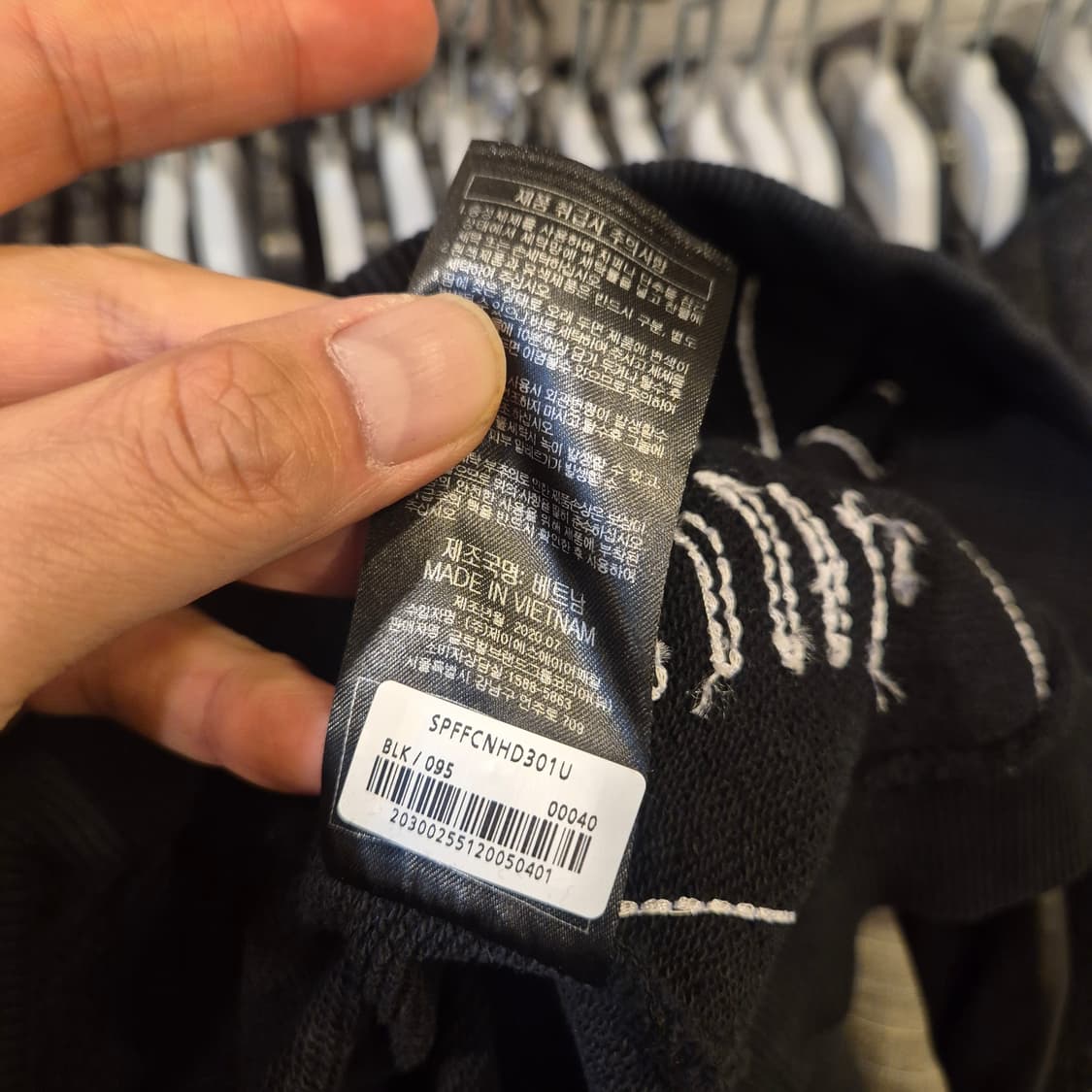 M 스파이더 블랙 후드 상품이미지5