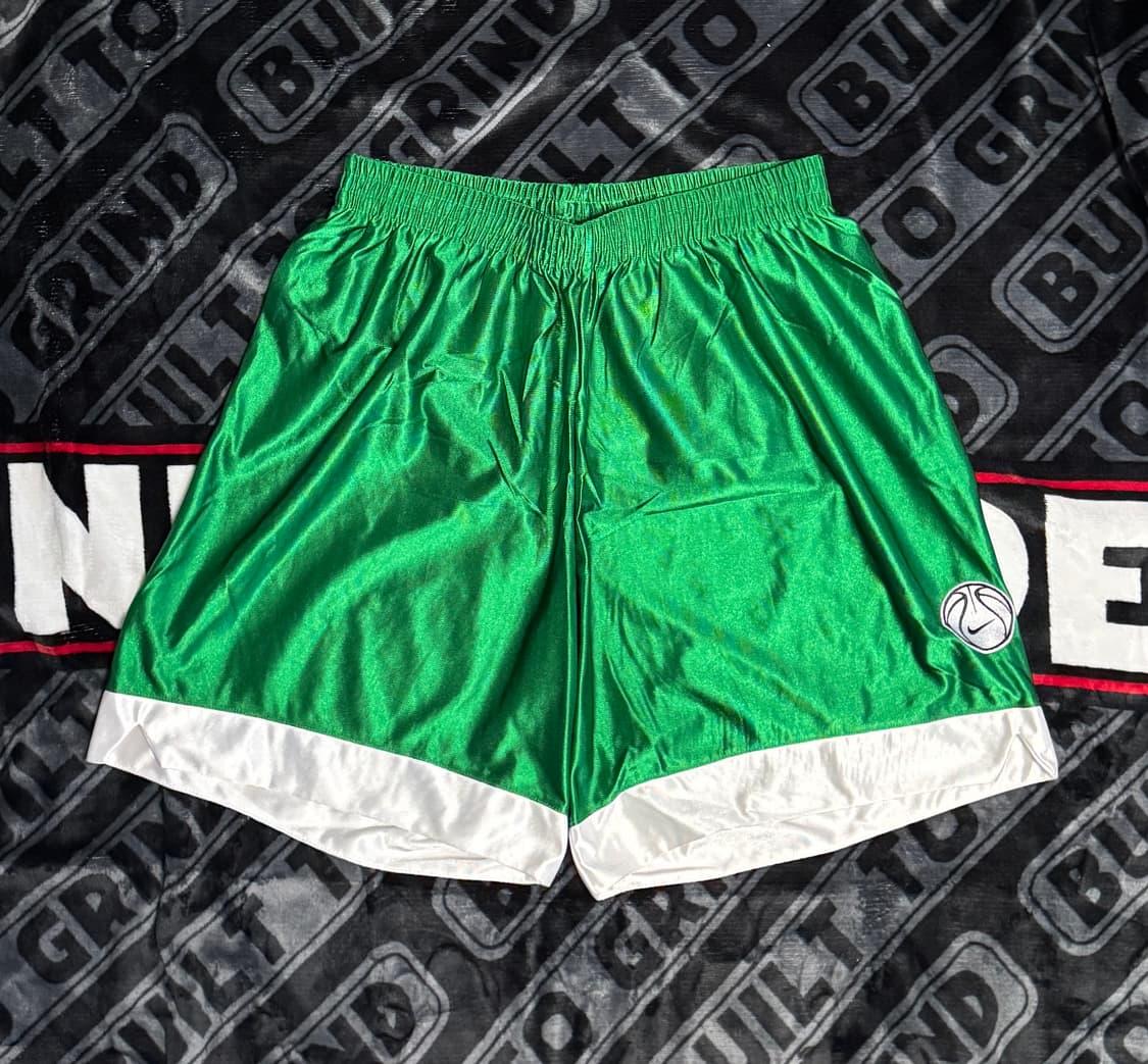 나이키 배스킷볼 쇼츠 그린 화이트 상품이미지1