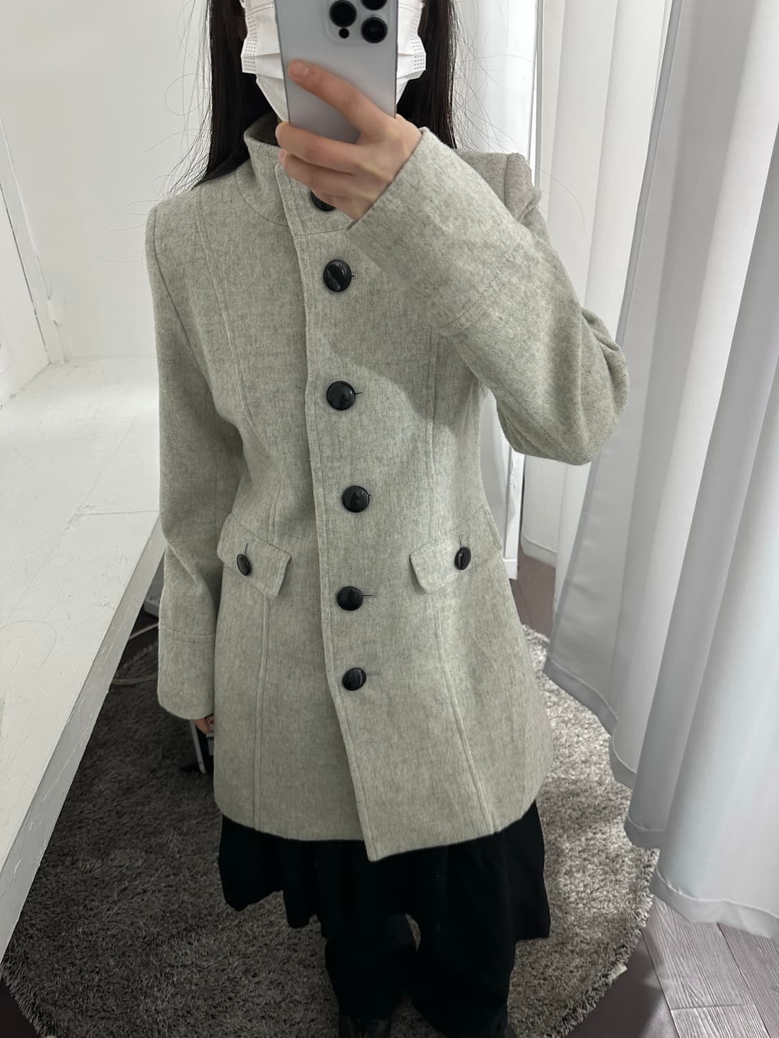 columbus eve button long coat 상품이미지2