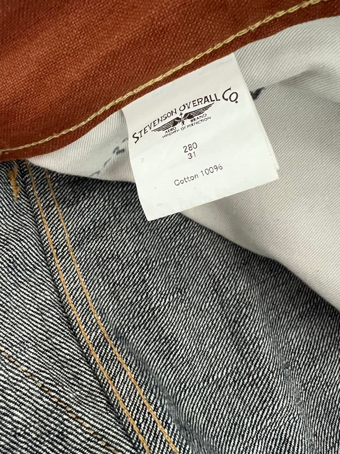 스티븐슨 오버롤 신치백 280 셀비지 데님 상품이미지6