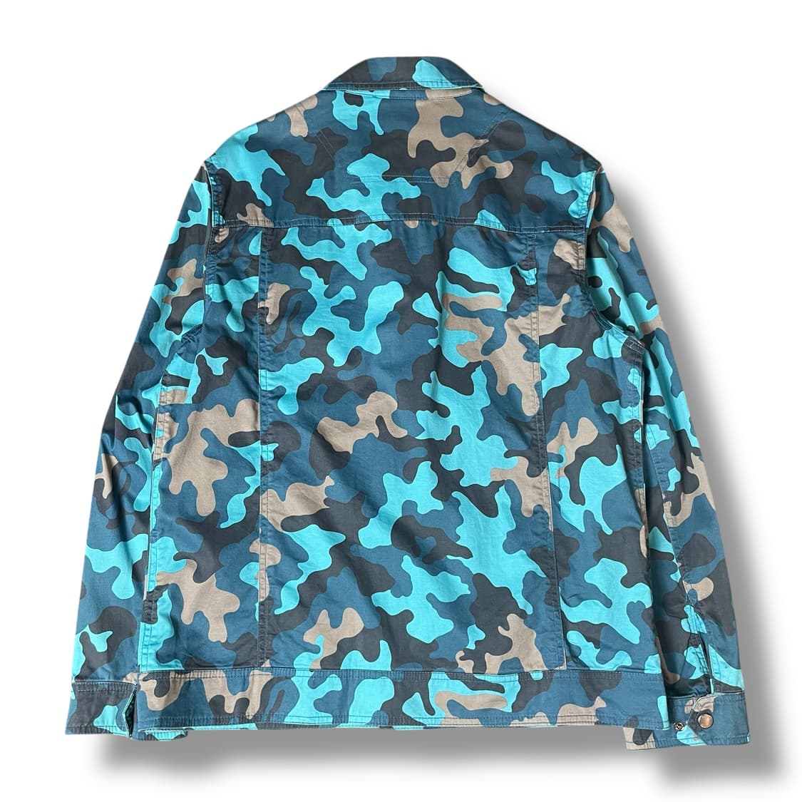 네파 블루 카모 패턴 바람막이 자켓 105 상품이미지2