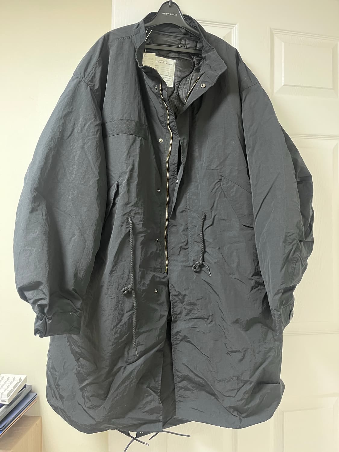 인더스트 블랙 롱야상 m65 피쉬테일 사이즈2(105, 새상품) 상품이미지1