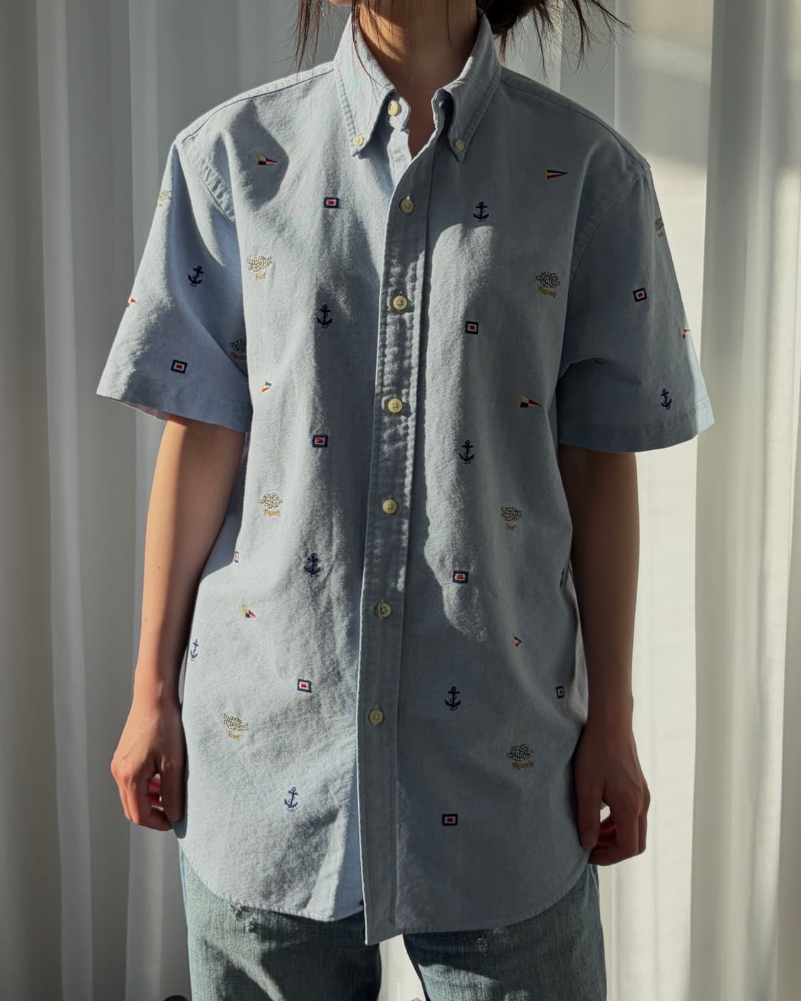 [M]폴로 랄프로렌 자수 옥스포드 반팔 셔츠 상품이미지1