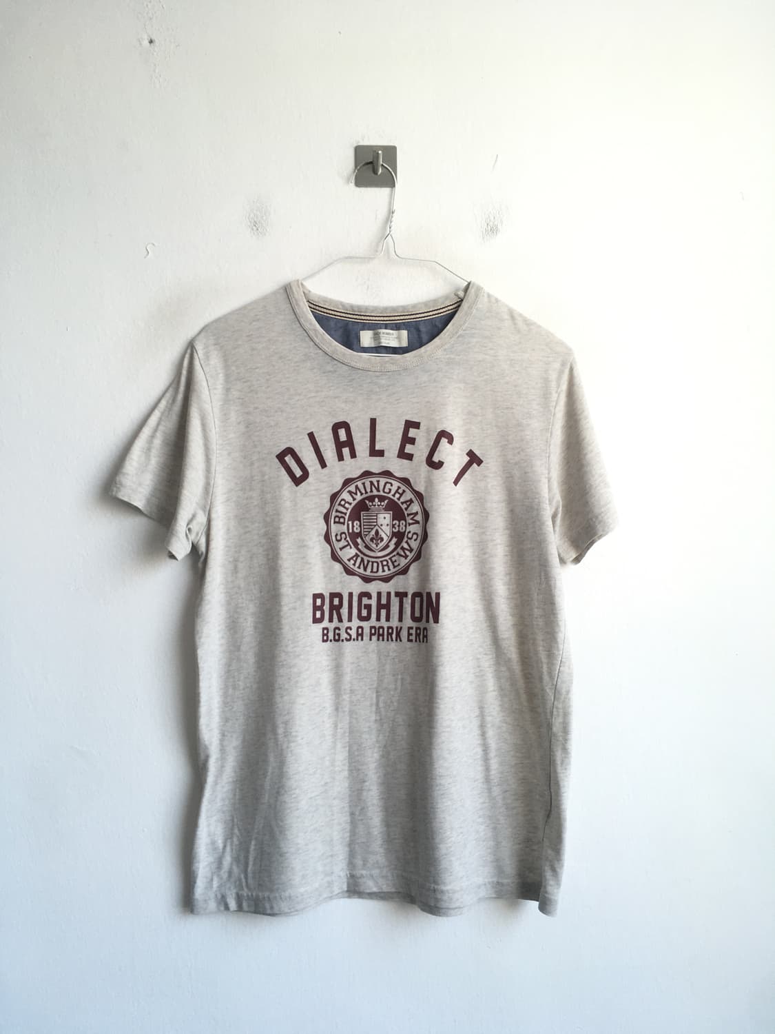 일본빈티지 오트밀 프린팅 티셔츠 상품이미지5