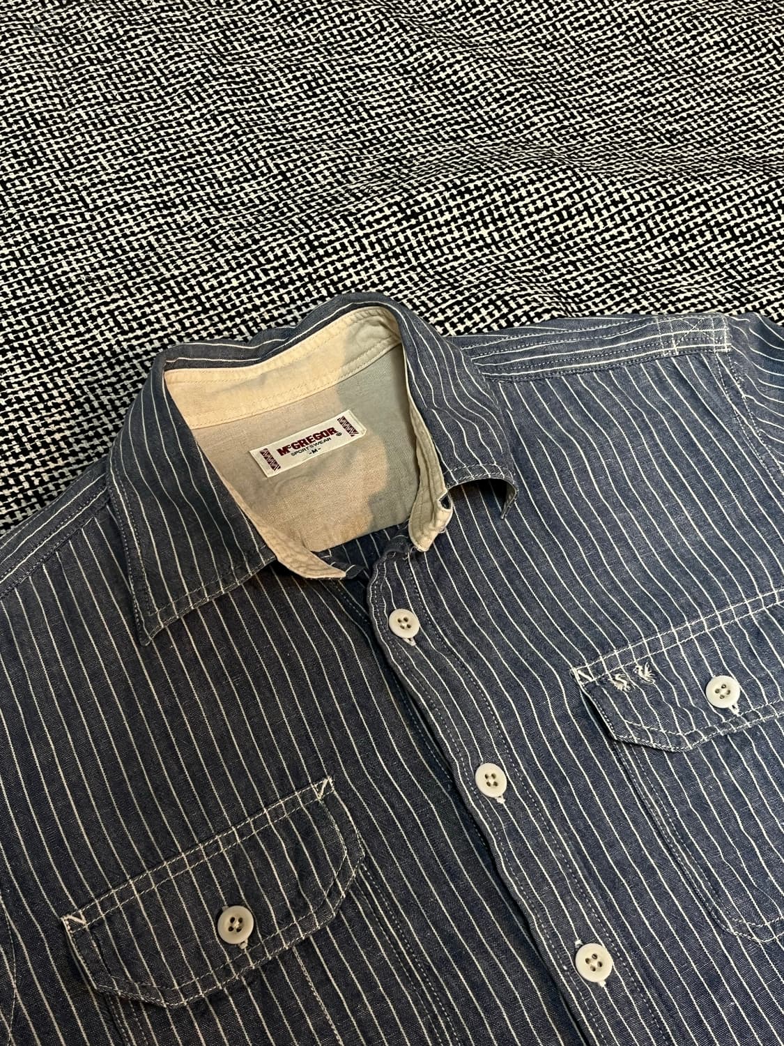 맥그리거 스트라이프 샴브레이 셔츠 상품이미지1