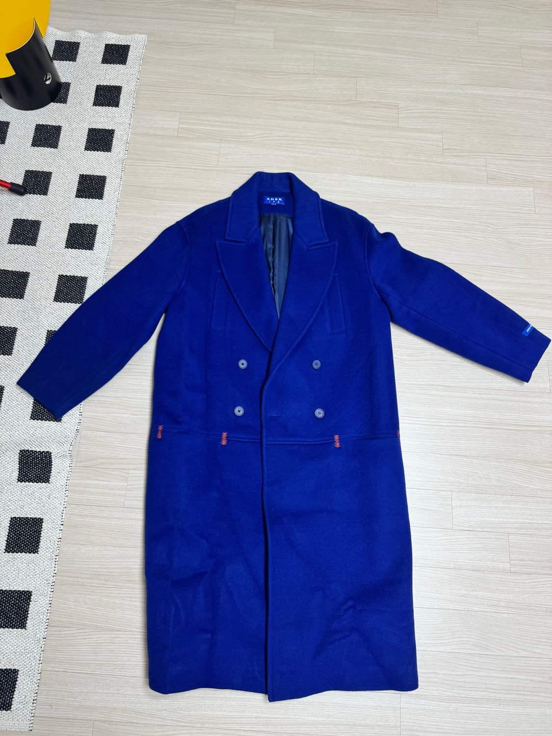 아더에러 블루 더블 코트 상품이미지3