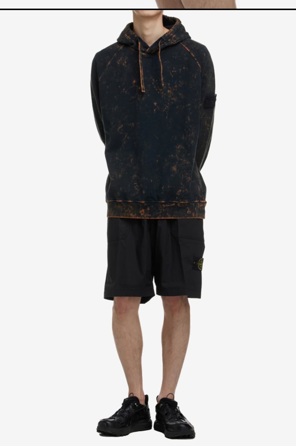 스톤아일랜드 가먼트다이 블랙 반바지 (M사이즈)30-32 상품이미지6