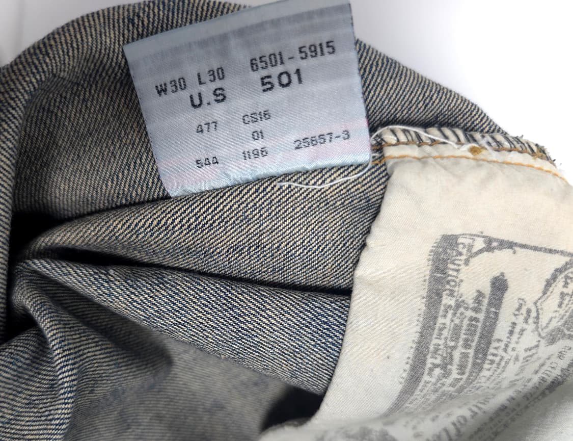 [희귀/미판] 96년산 리바이스 오리지널 501 미국 생산 USA 코카콜 상품이미지10