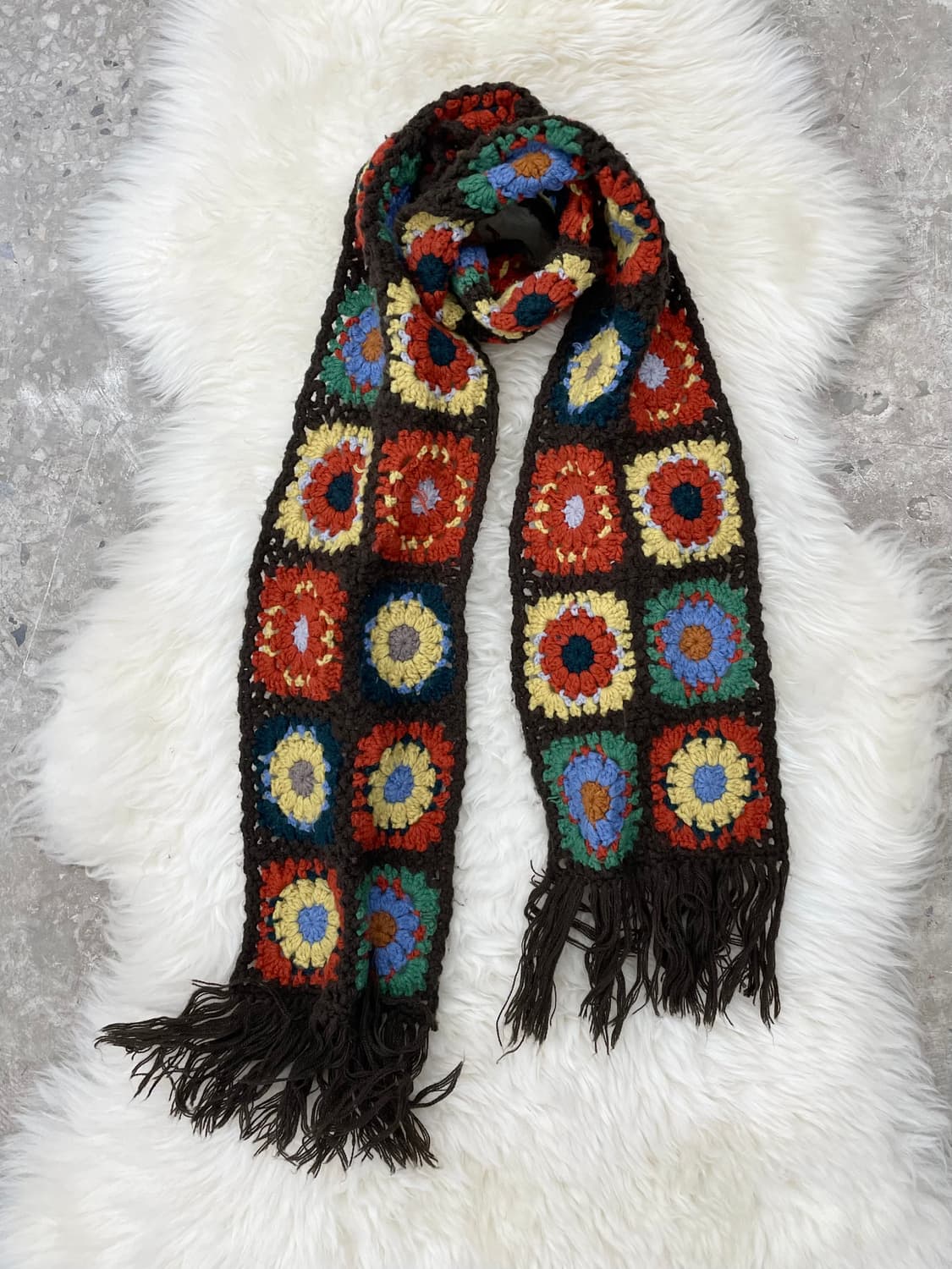 모리 하구미 크로셰 모티브 머플러  상품이미지4