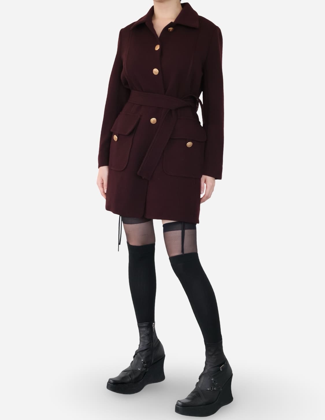 Sonia Rykiel Wool Belted Coat  상품이미지1