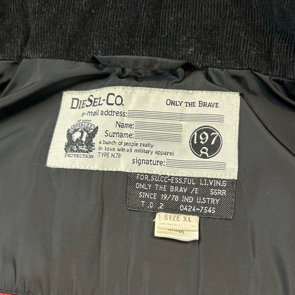 XL) 디젤 Diesel 블랙 패딩 조끼 베스트 상품이미지7