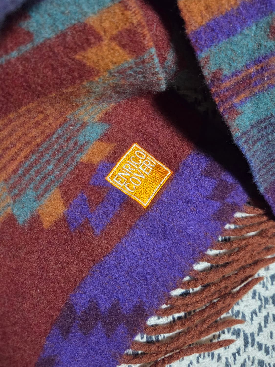 엔리코 코베리 나바호 패턴 울 머플러 상품이미지3