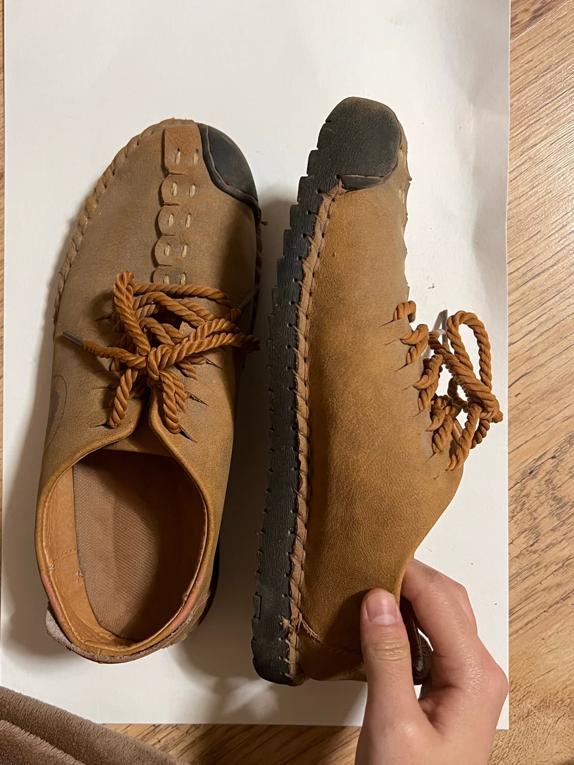 스웨이드 빈티지 수제화 상품이미지3