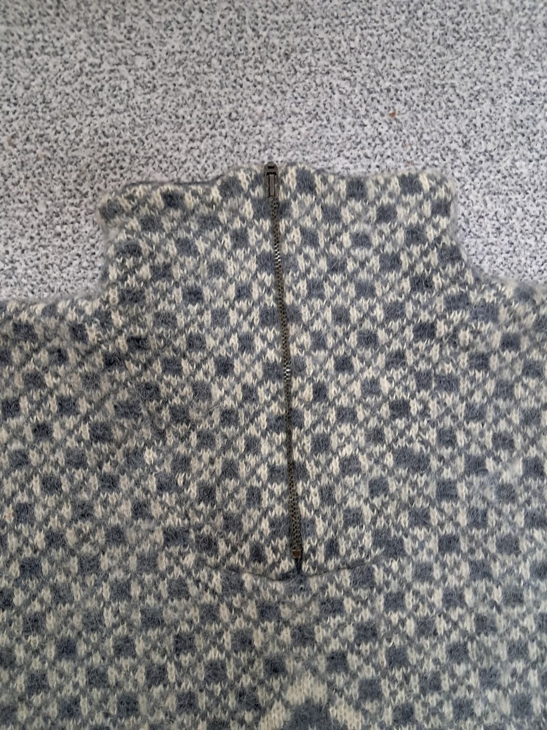 아이슬란드 노르딕 패턴 울집업 니트 스웨터 상품이미지3