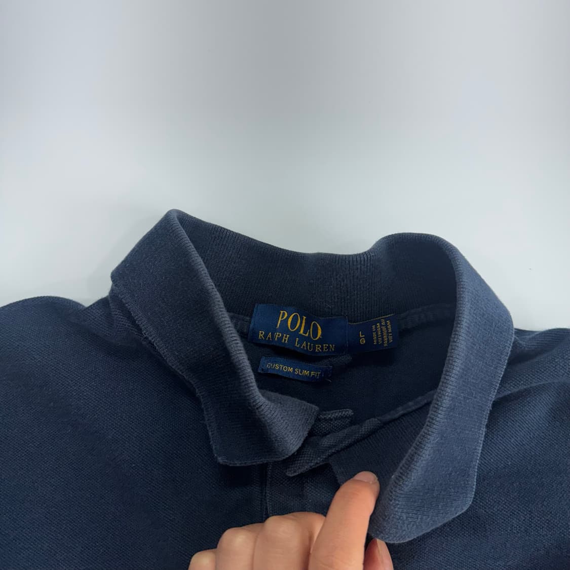 Polo 폴로 레드 로고 네이비 카라 롱슬리브  상품이미지5