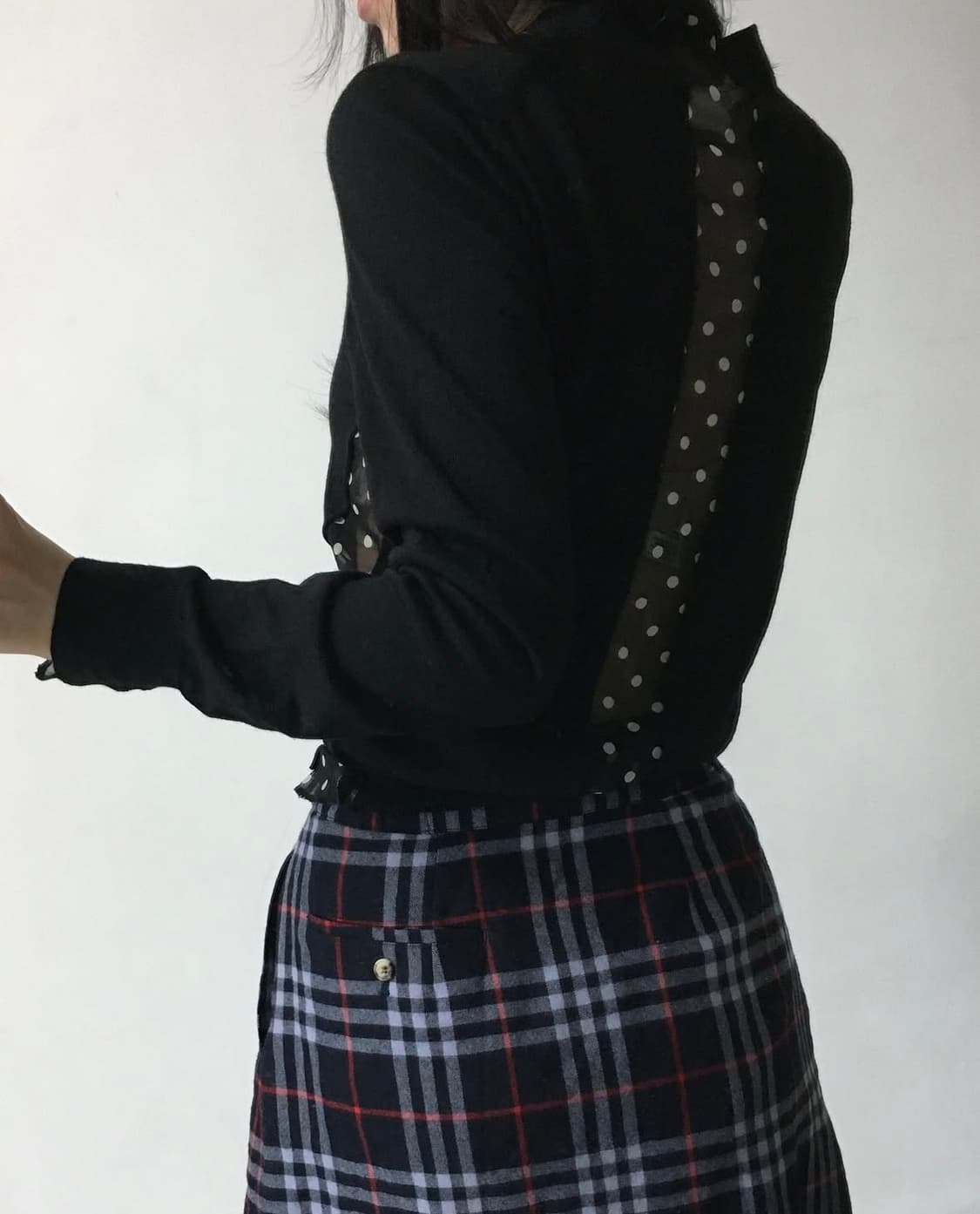 꼼데가르송 도트 오간자 가디건 상품이미지5