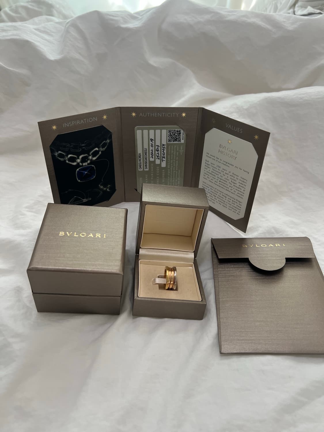 불가리 비제로 원 3밴드 링 상품이미지2