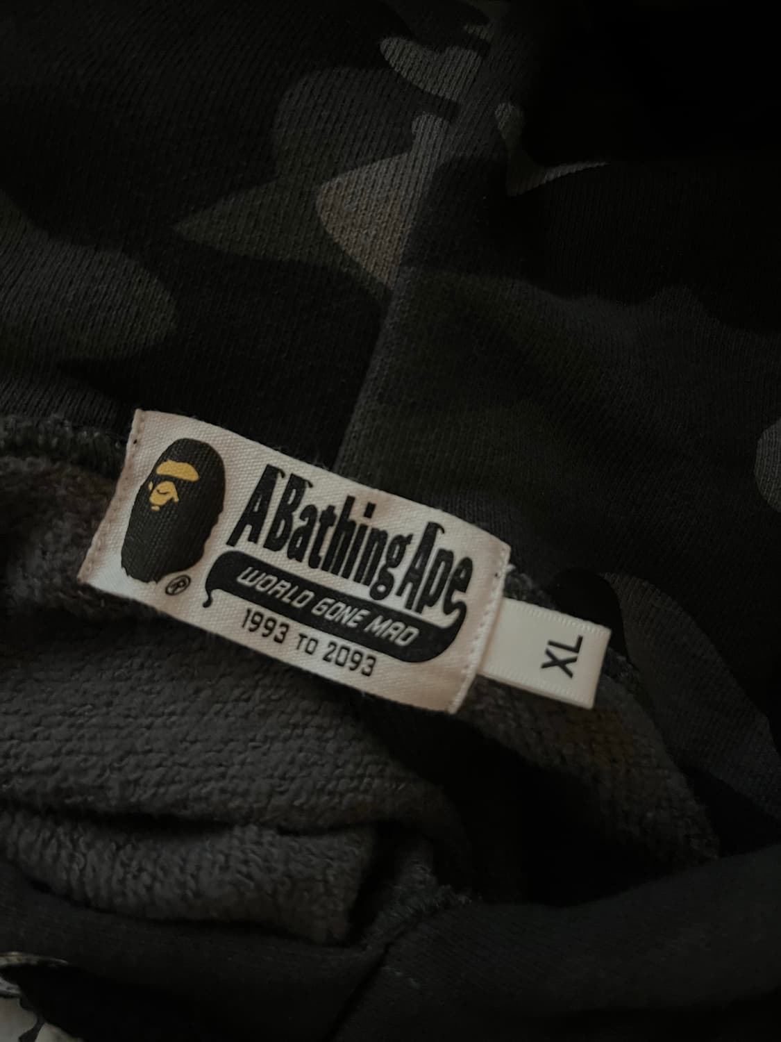 정품 베이프 후드티 xl 상품이미지4