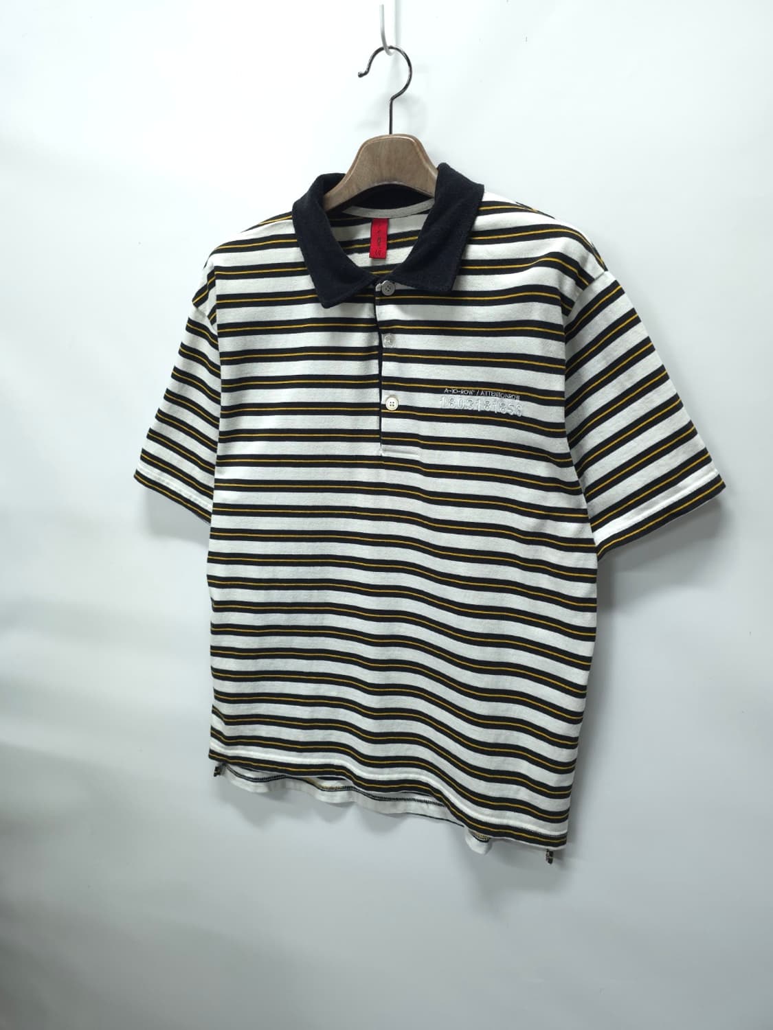 어탠션로우 오버핏 카라 반팔 ( 105~110 ) 상품이미지2