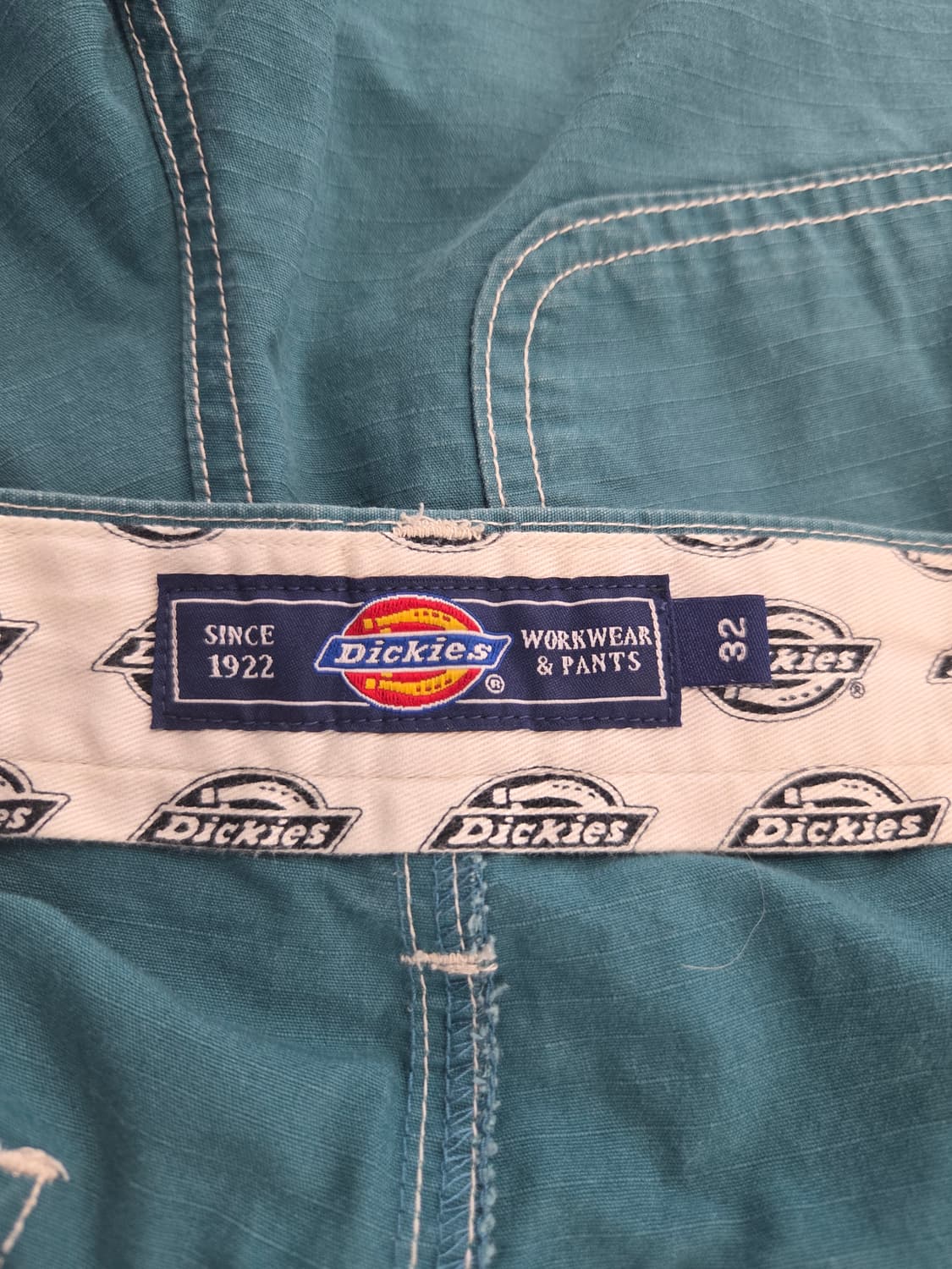 Dickies 디키즈 코튼 워크 하프 팬츠 청록색 상품이미지5