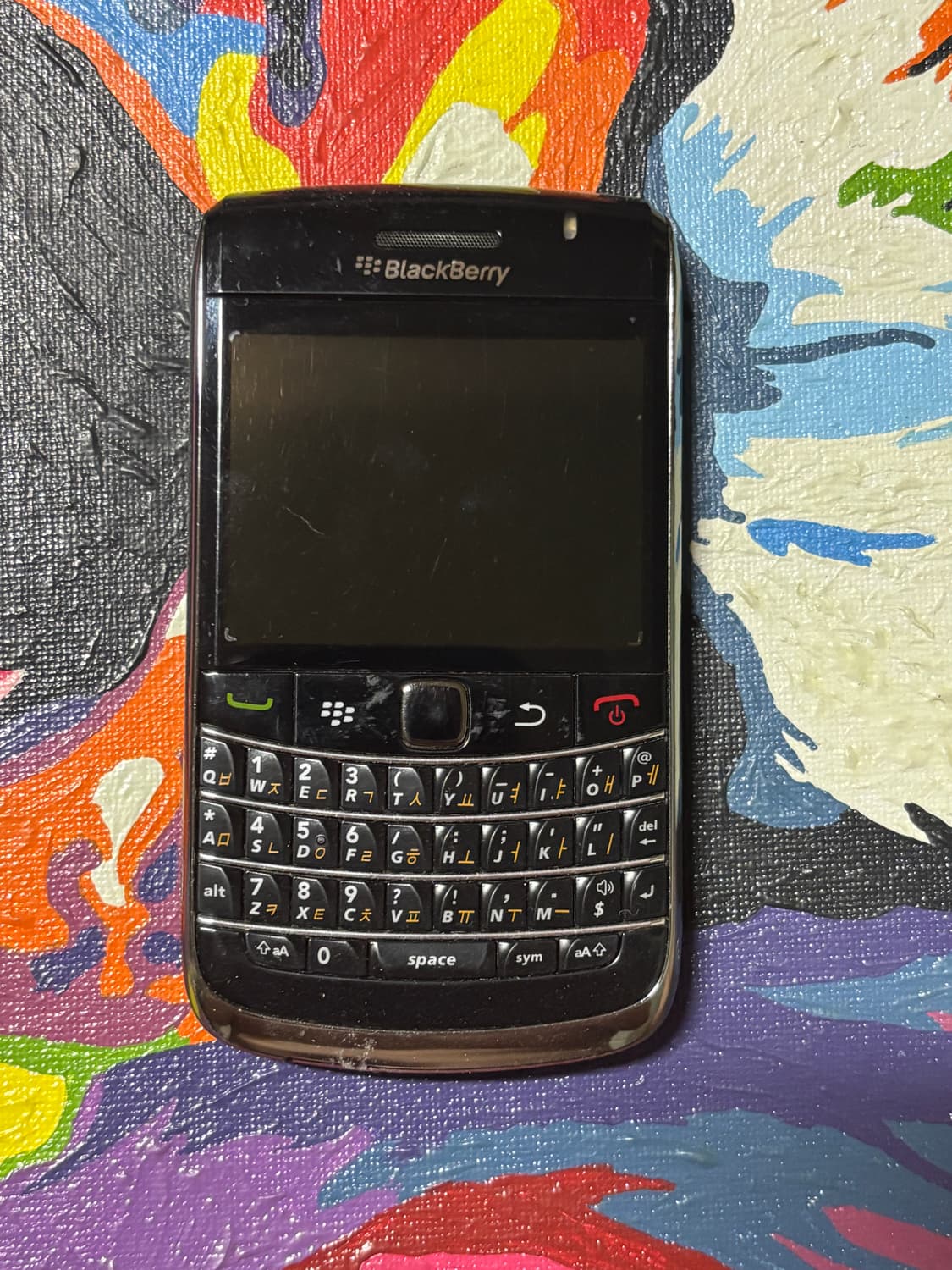 빈티지)블랙베리 볼드 9700 폰 수집 인테리어 소품외 사용 상품이미지1