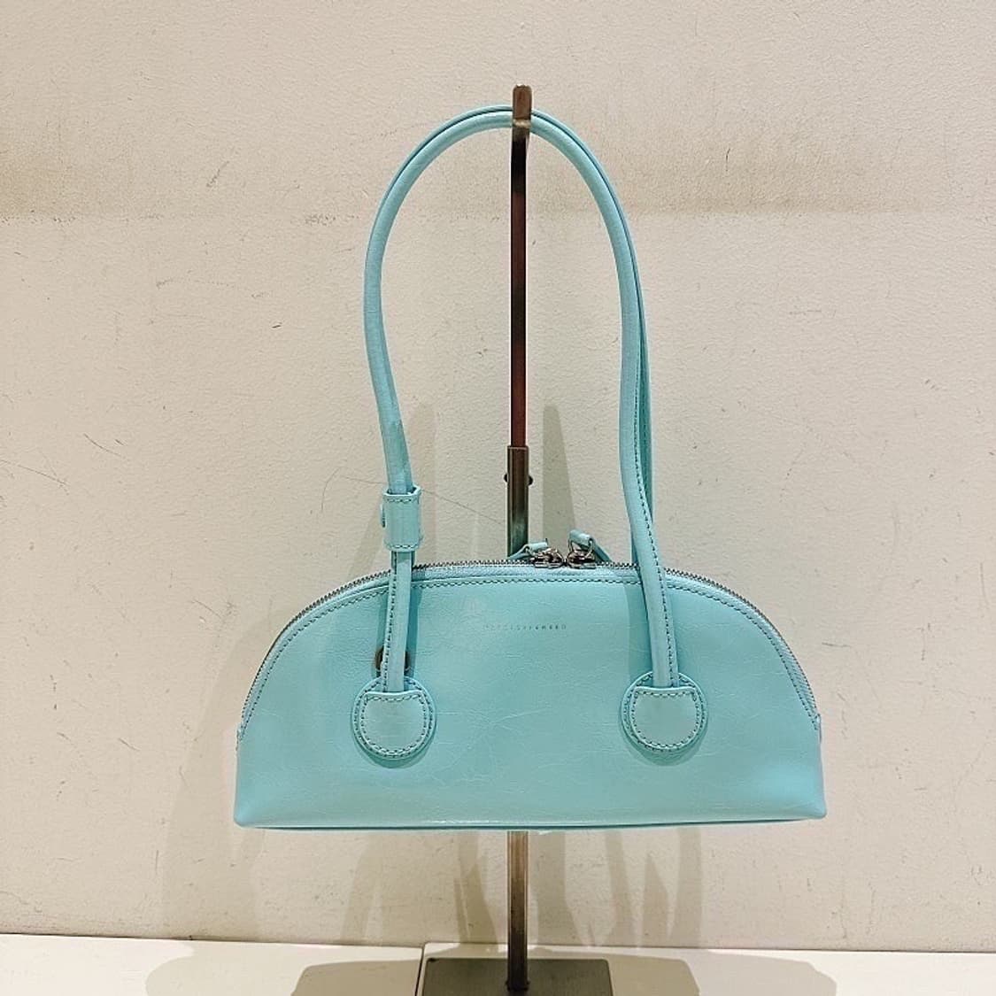 (정품/새상품) 마지셔우드 여성 아쿠아블루 글로시 레더 토트백 숄더백 상품이미지1