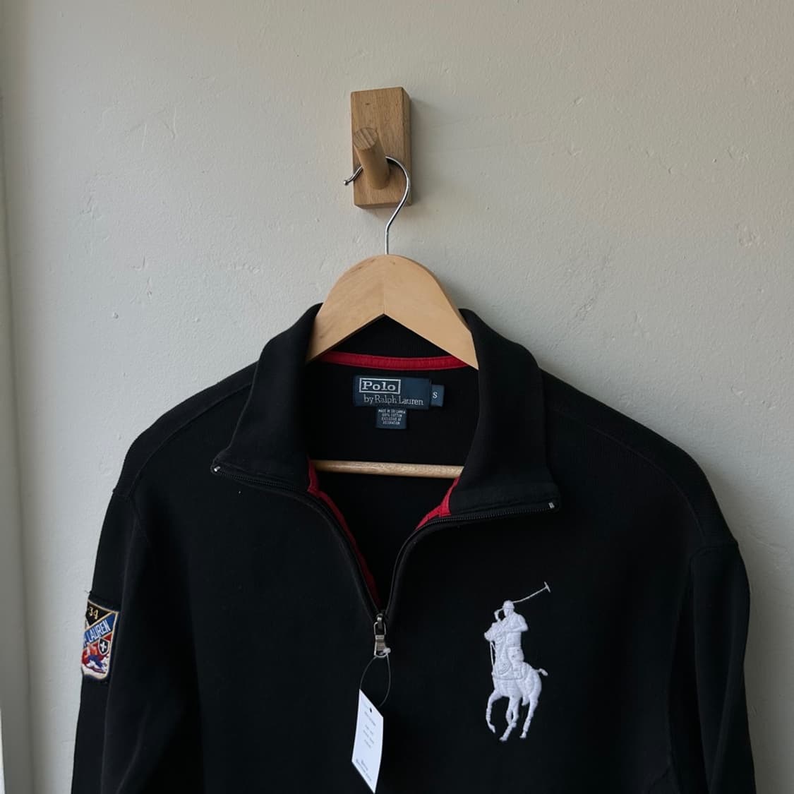 16814 - 폴로 랄프로렌 블랙 빅포니 반집업 니트 상품이미지1