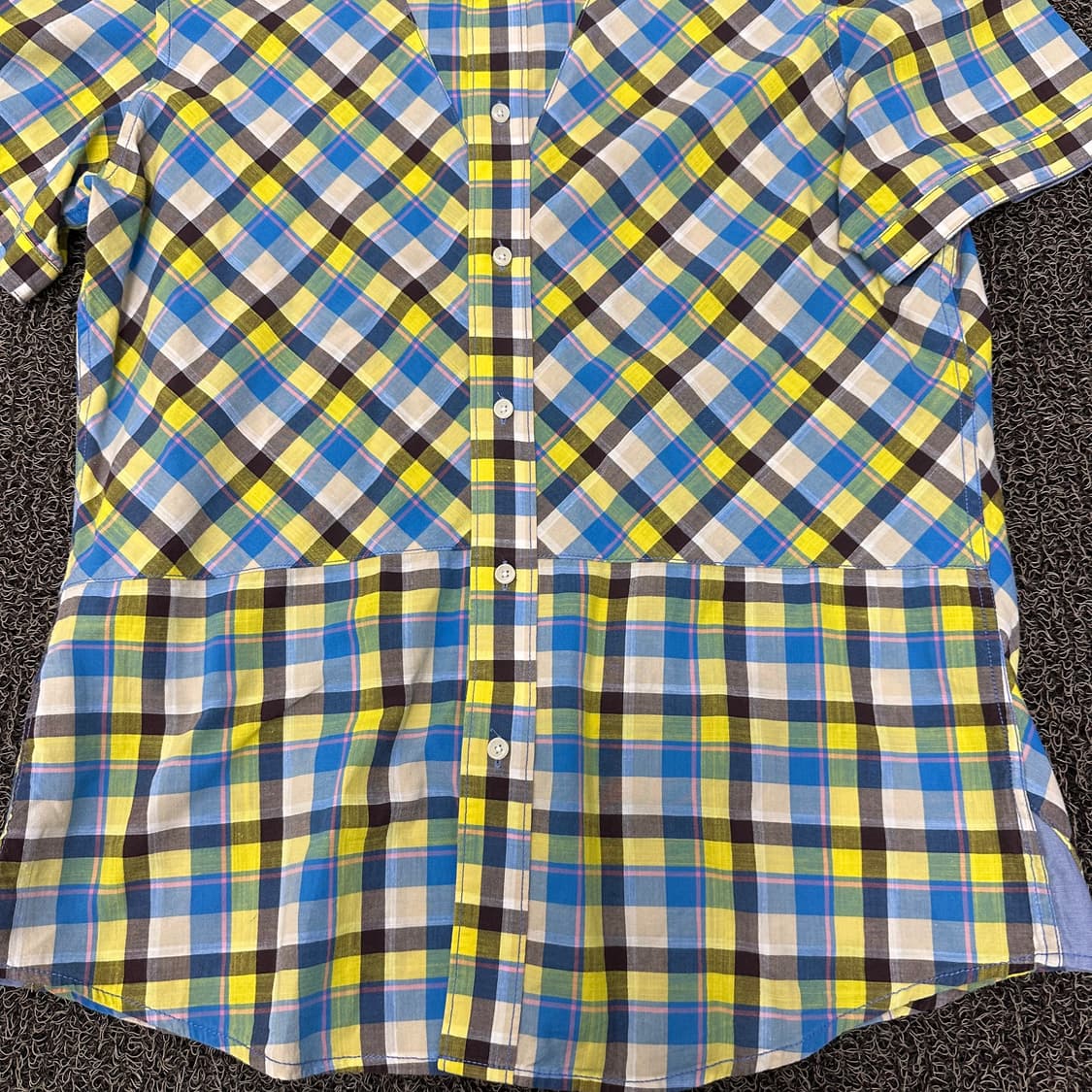 INTERMEZZO 인터메조 체크 반팔 셔츠 105(XL) 상품이미지4