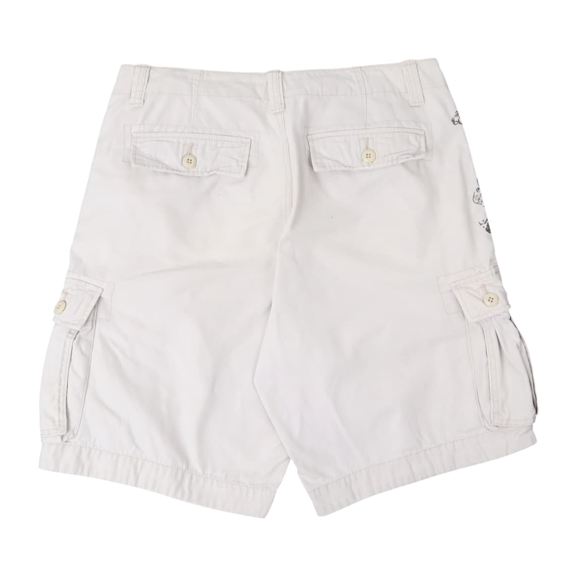 데님앤서플라이 마리너스 화이트 워크 하프 카고팬츠 상품이미지4