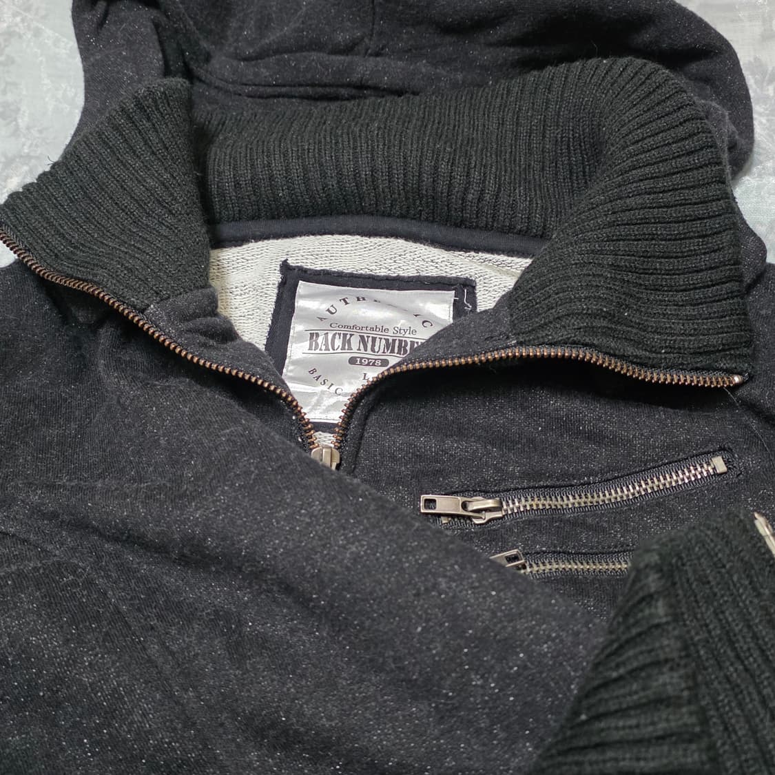 와투케 고스펑크 그런지 셔링 스웻 투웨이 후드 오네갸루 d.i.a깔 상품이미지4