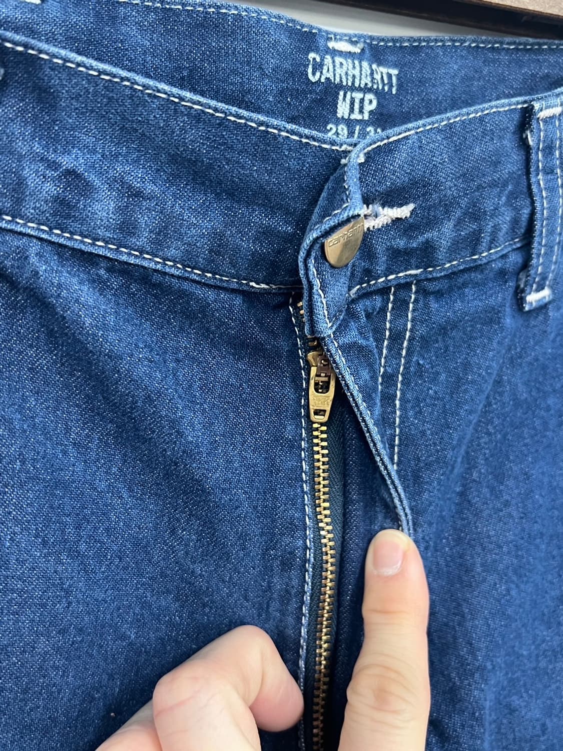 칼하트 WIP 심플 인디고 데님 팬츠 청바지 상품이미지5