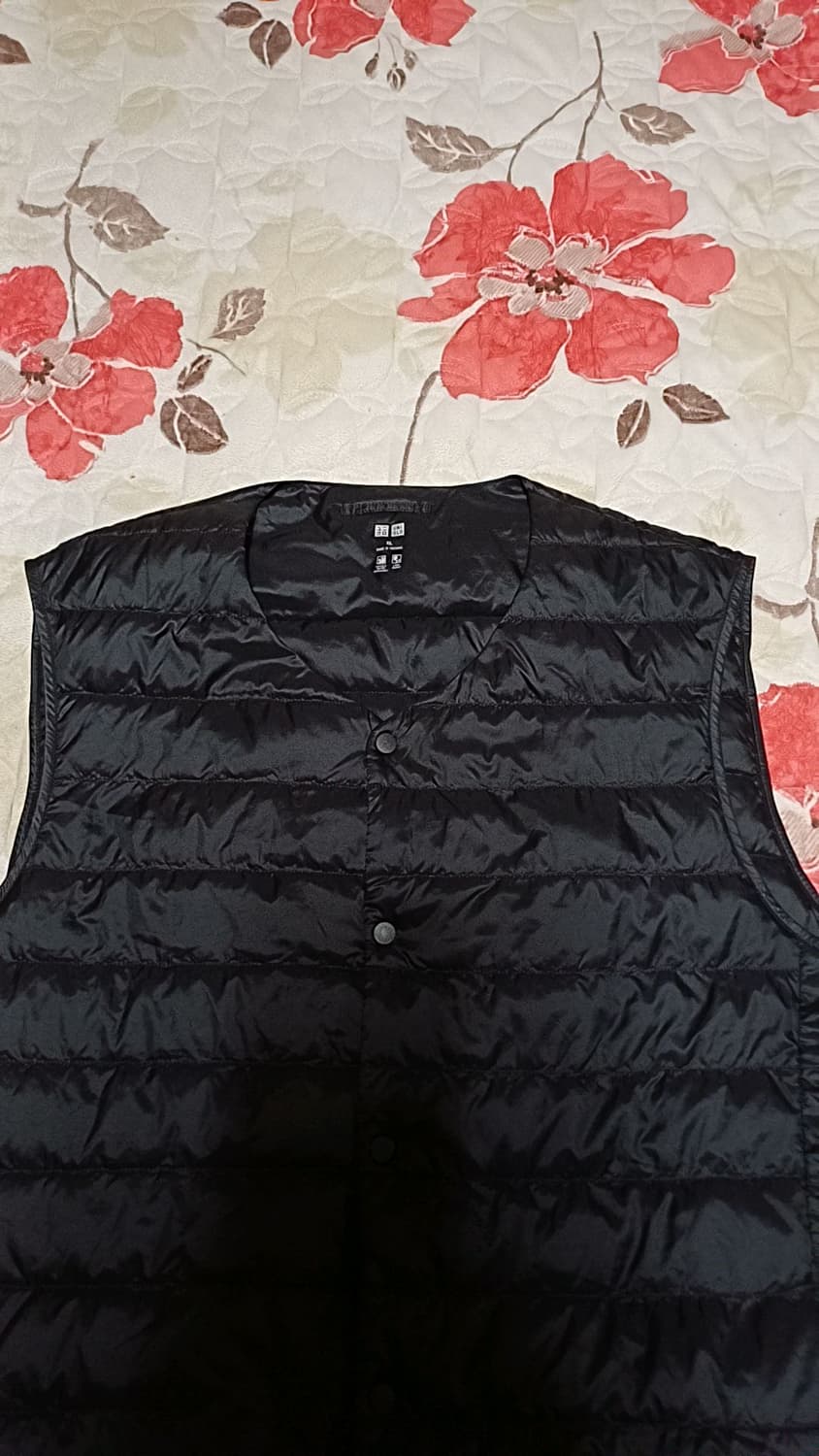 유니클로 오리털초경량조끼 XL 가슴58 기장69 상품이미지2