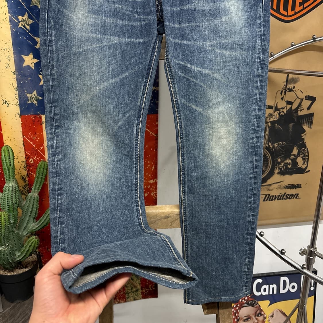 00s 리 아메리칸 라이더스 빈티지 워시드 데님팬츠 N901   상품이미지4