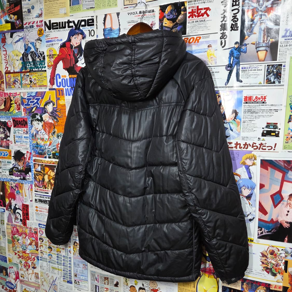 JPN 지퍼 라인 블랙 락시크 패딩 점퍼 상품이미지6