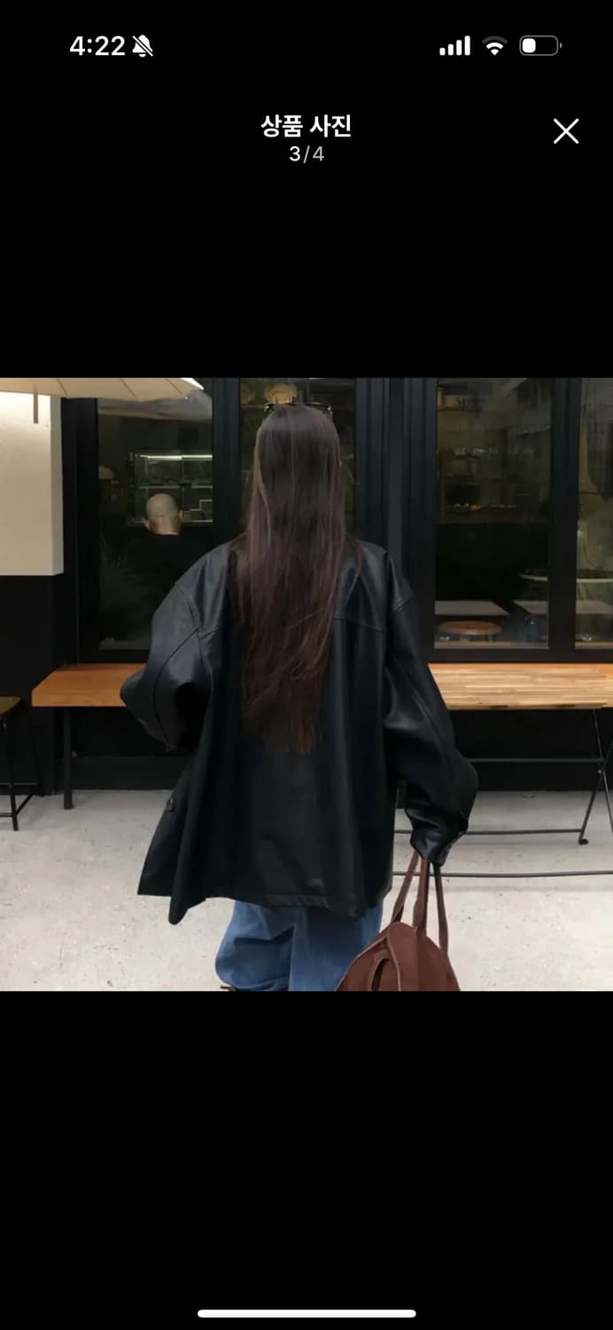 베이델리 레더 미들 자켓 상품이미지1