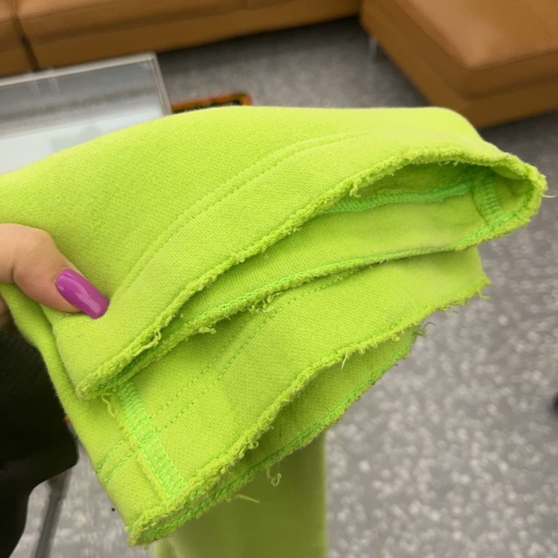 아베크롬비 대장급 Y2K 네온 올드스쿨 기모 스웻팬츠 L C07193 상품이미지6