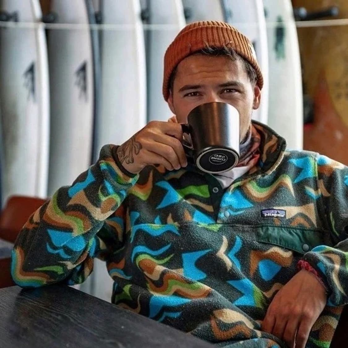 희귀패턴 M) 파타고니아 신칠라 패턴 스냅티 상품이미지1