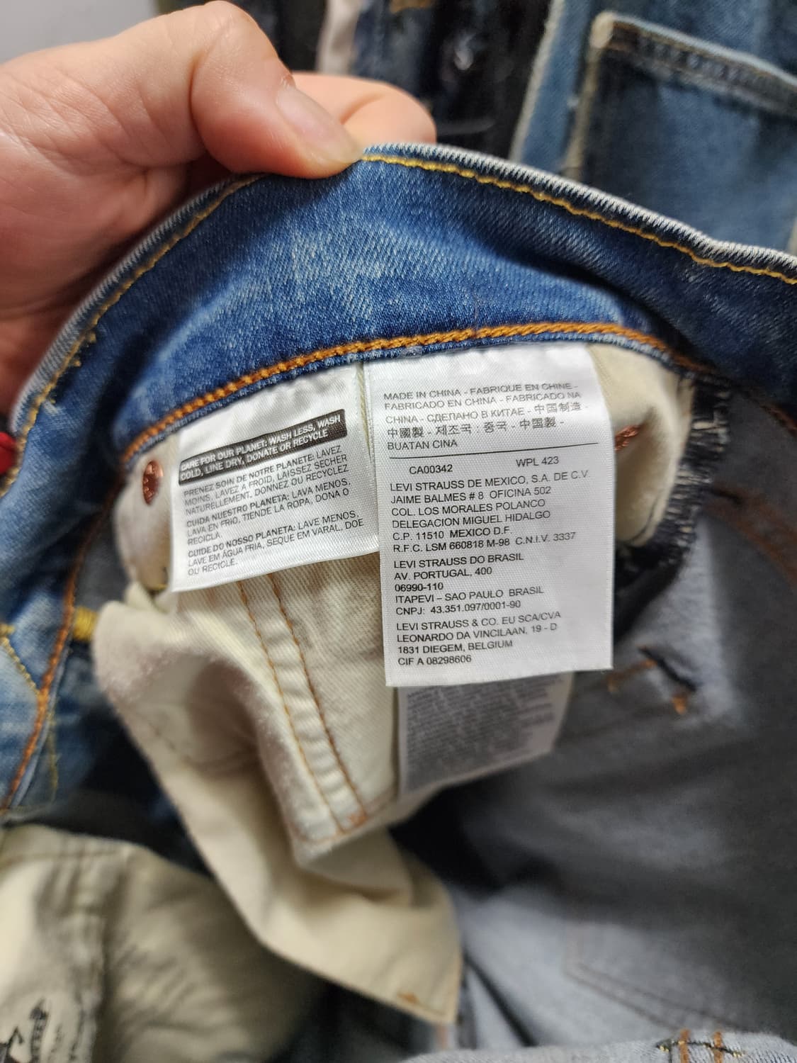 리바이스 511 페인팅 커스텀 데님 팬츠 상품이미지8