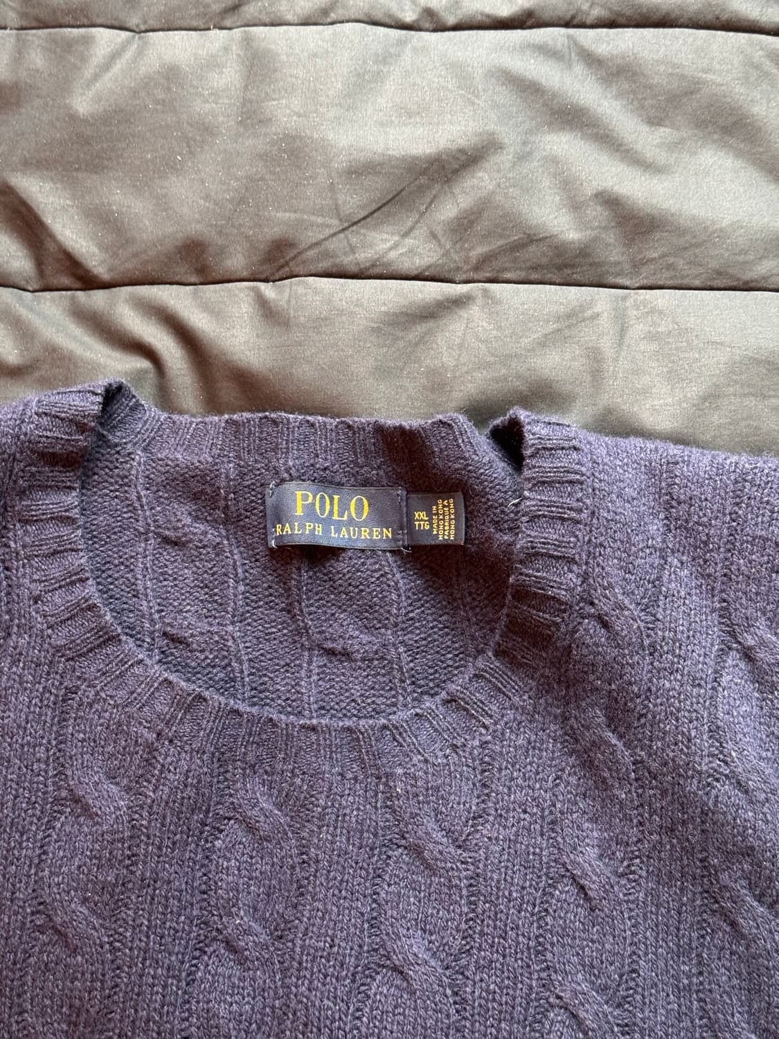 폴로 랄프로렌 울캐시미어 꽈배기 니트 XL 상품이미지2