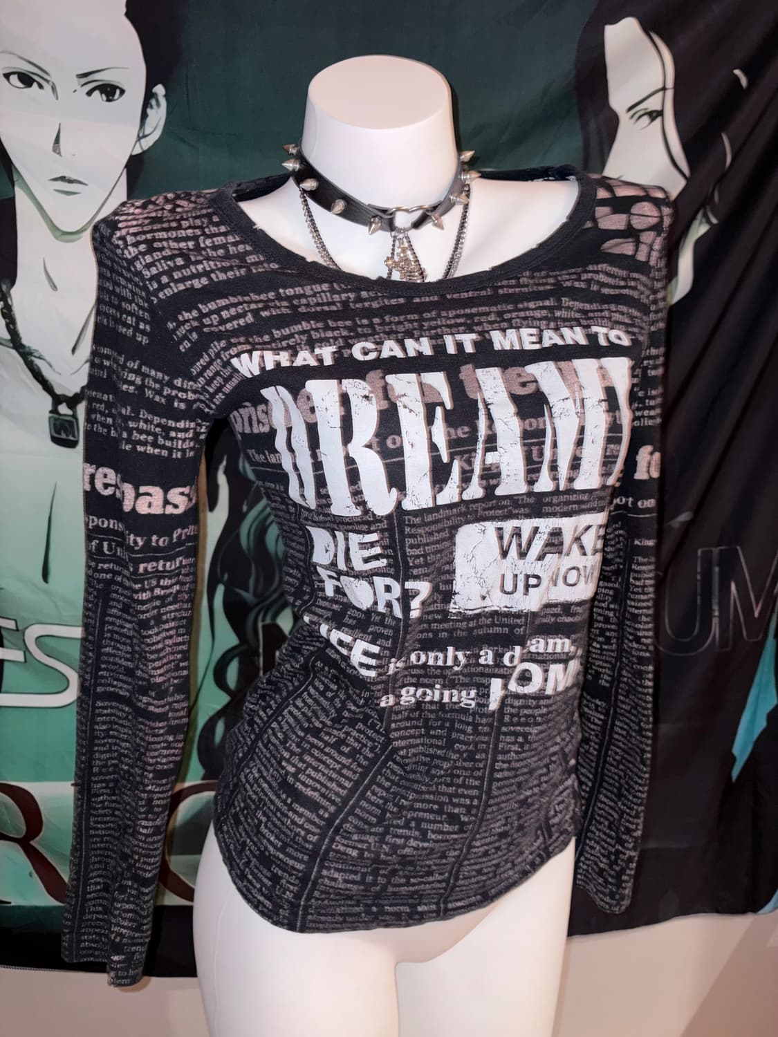 Gothic long-sleeve graphic top 상품이미지1