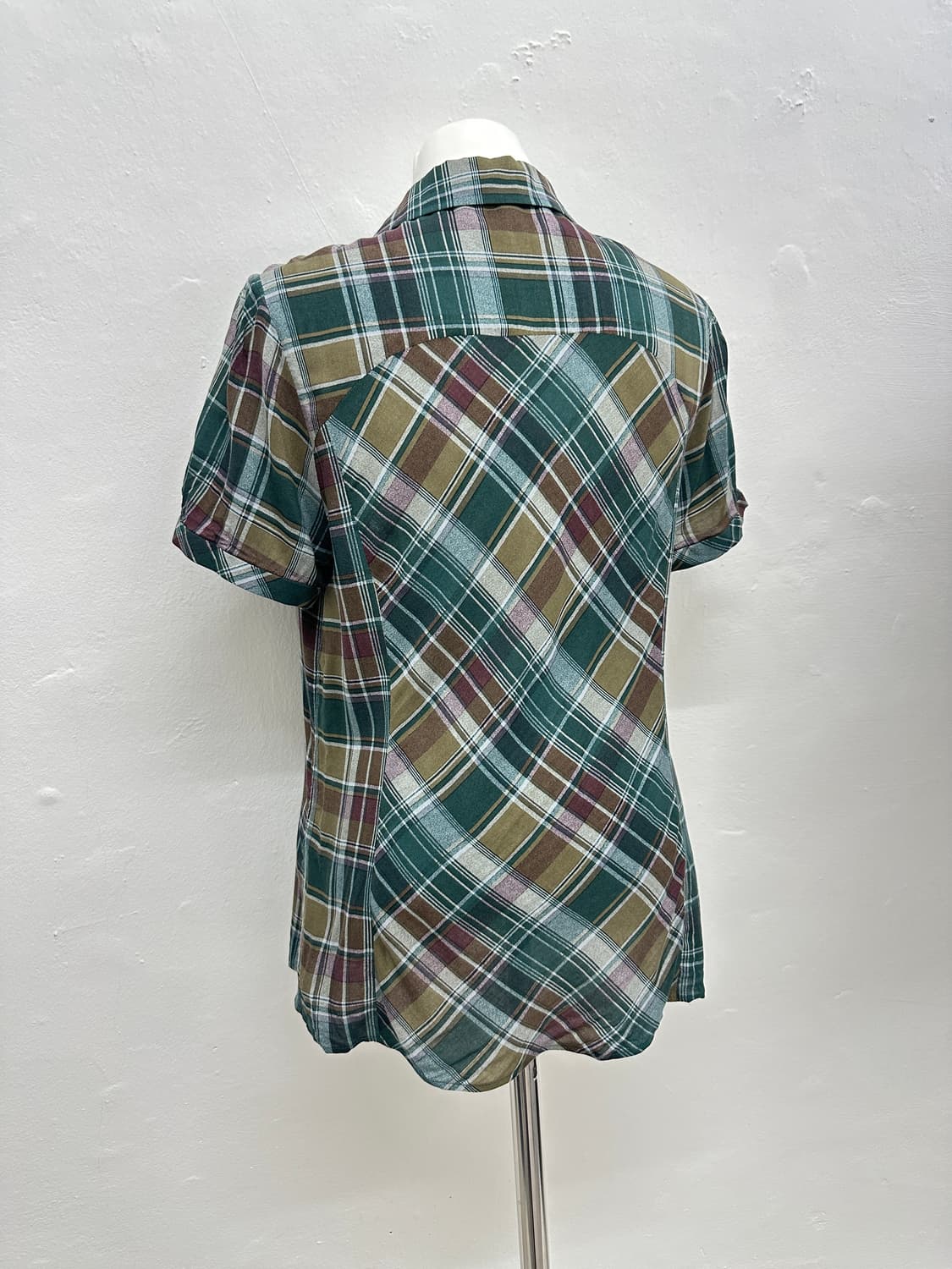 Vintage check half shirts 상품이미지4